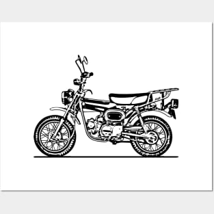 ST90 Mini Bike Sketch Art Posters and Art